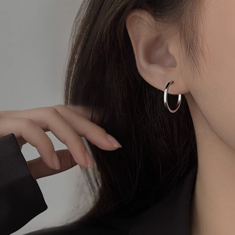 Earring Silver Sterling Hoop