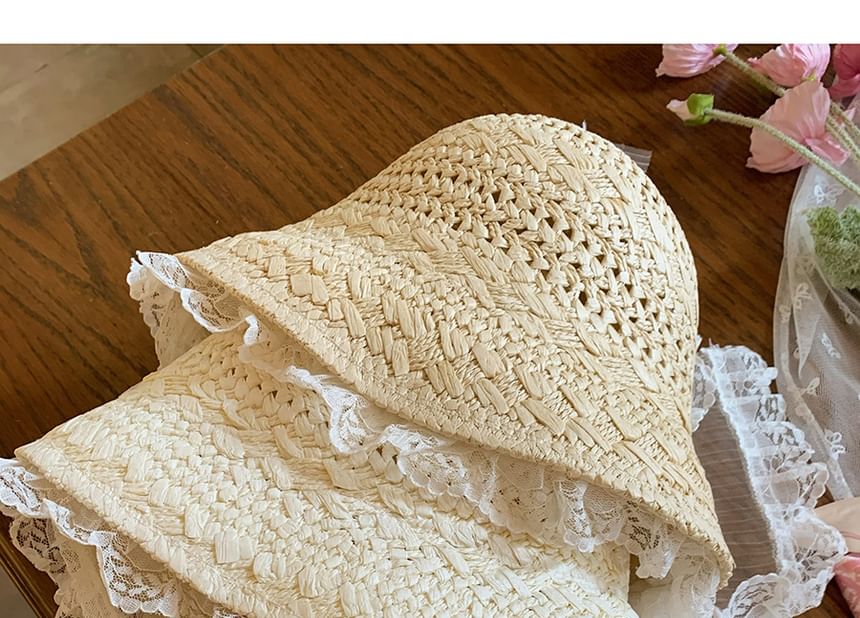 Hat Lace Straw Bucket Trim