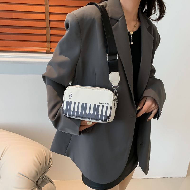 Print Piano Bag Crossbody