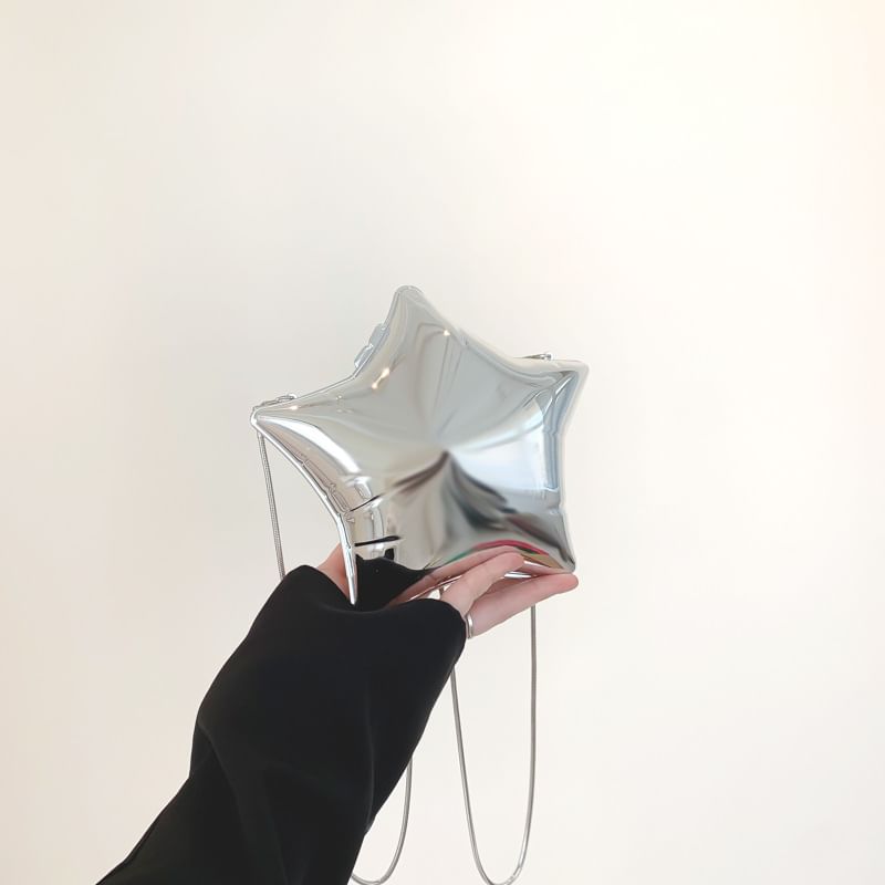 Chain Strap Star Crossbody Bag