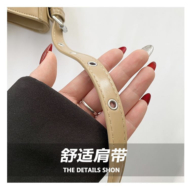 Faux Buckled Bag Crossbody Leather