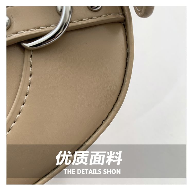 Faux Buckled Bag Crossbody Leather