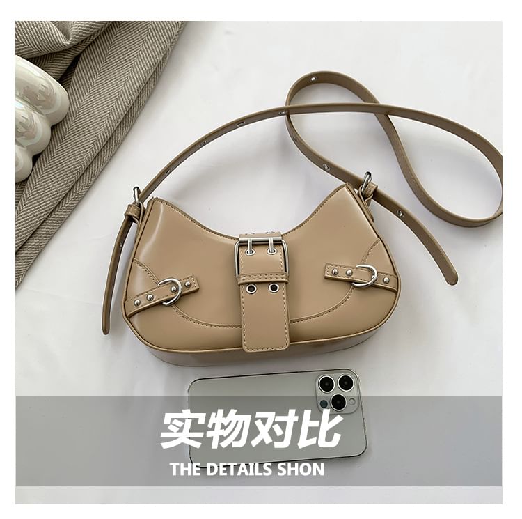 Faux Buckled Bag Crossbody Leather