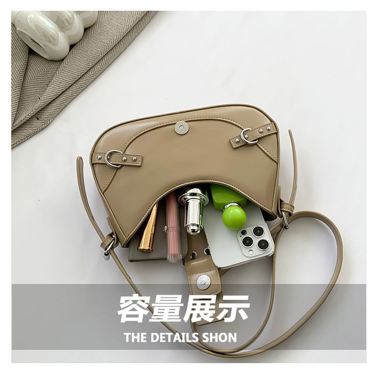 Faux Buckled Bag Crossbody Leather