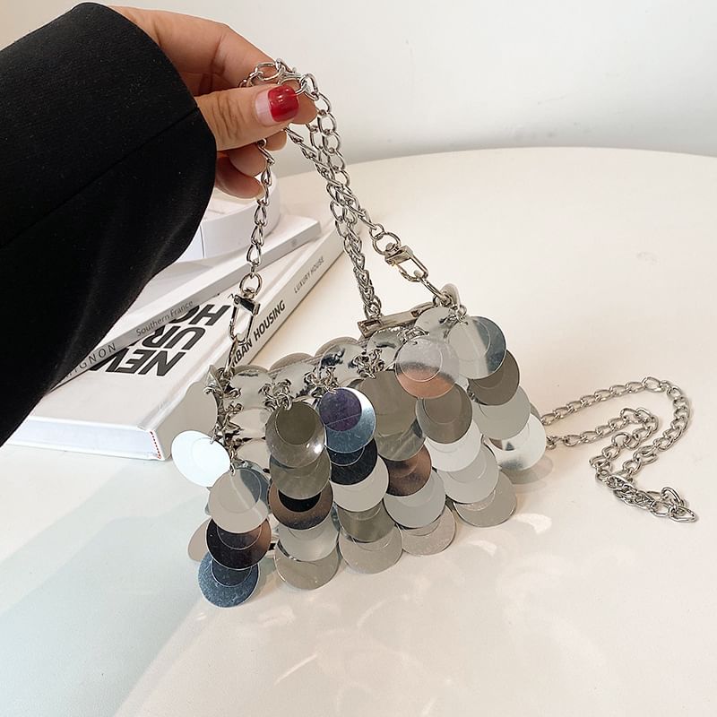 Sequin Bag Strap Crossbody Chain