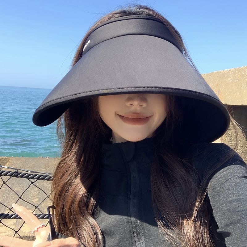 Hat Lettering Wide Brim Sun