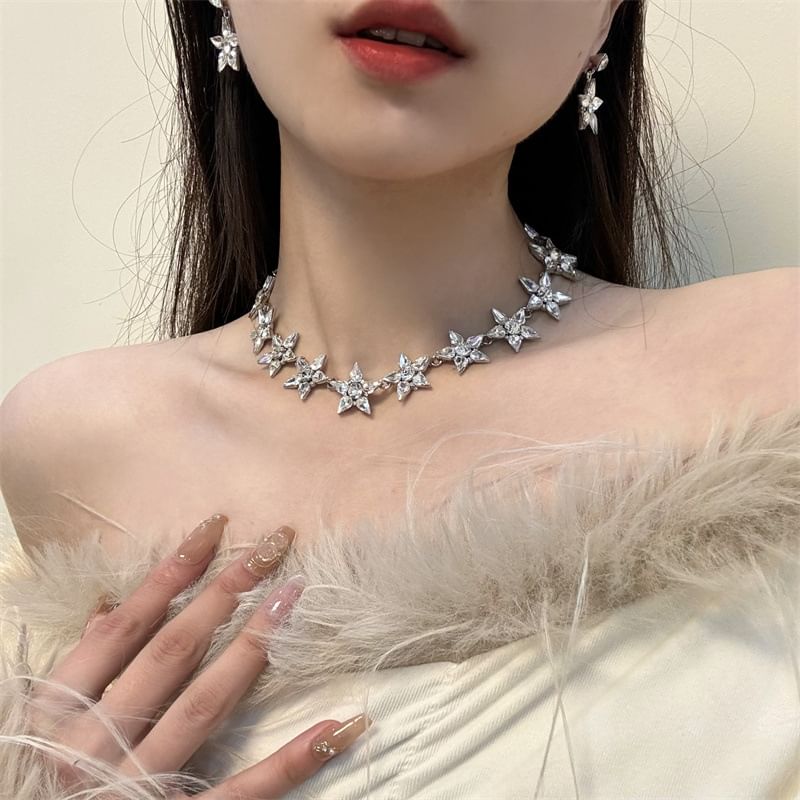 Star Earring Necklace / Drop