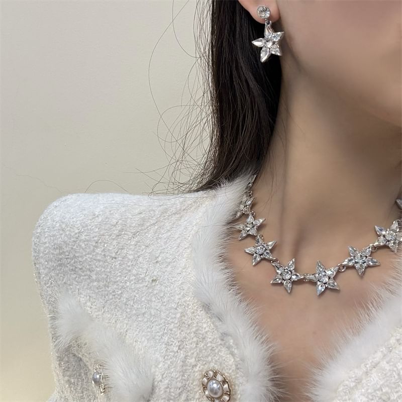 Star Earring Necklace / Drop