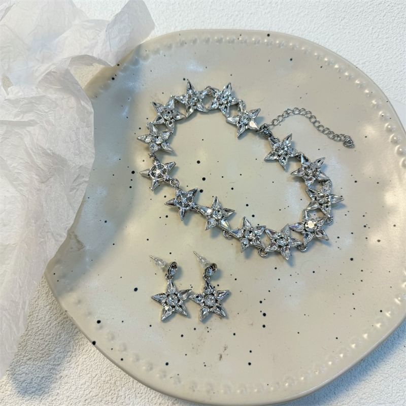 Star Earring Necklace / Drop