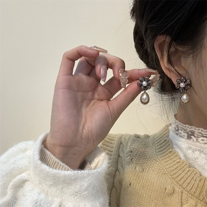 Earring Drop Faux Pearl