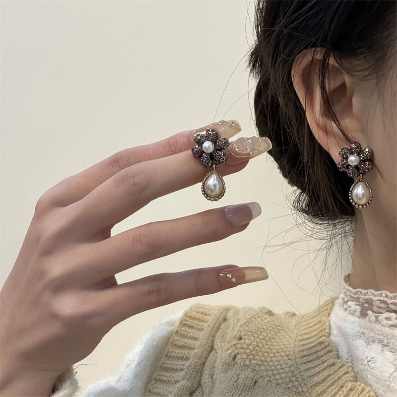 Earring Drop Faux Pearl