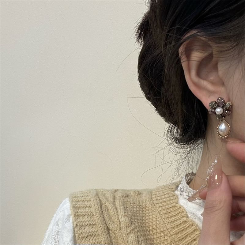 Earring Drop Faux Pearl