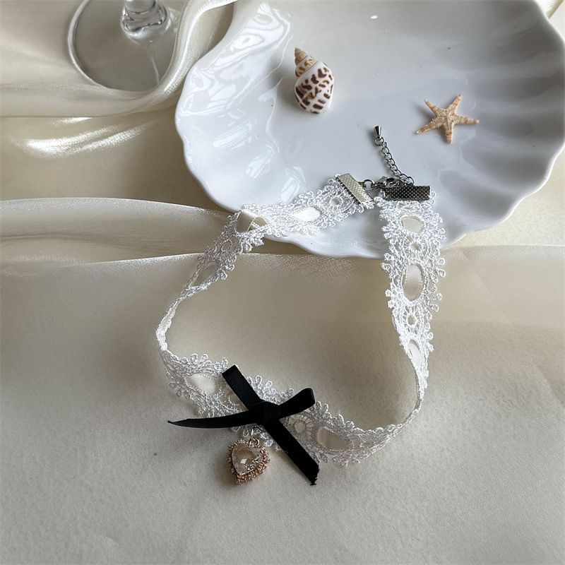Choker Lace Rhinestone