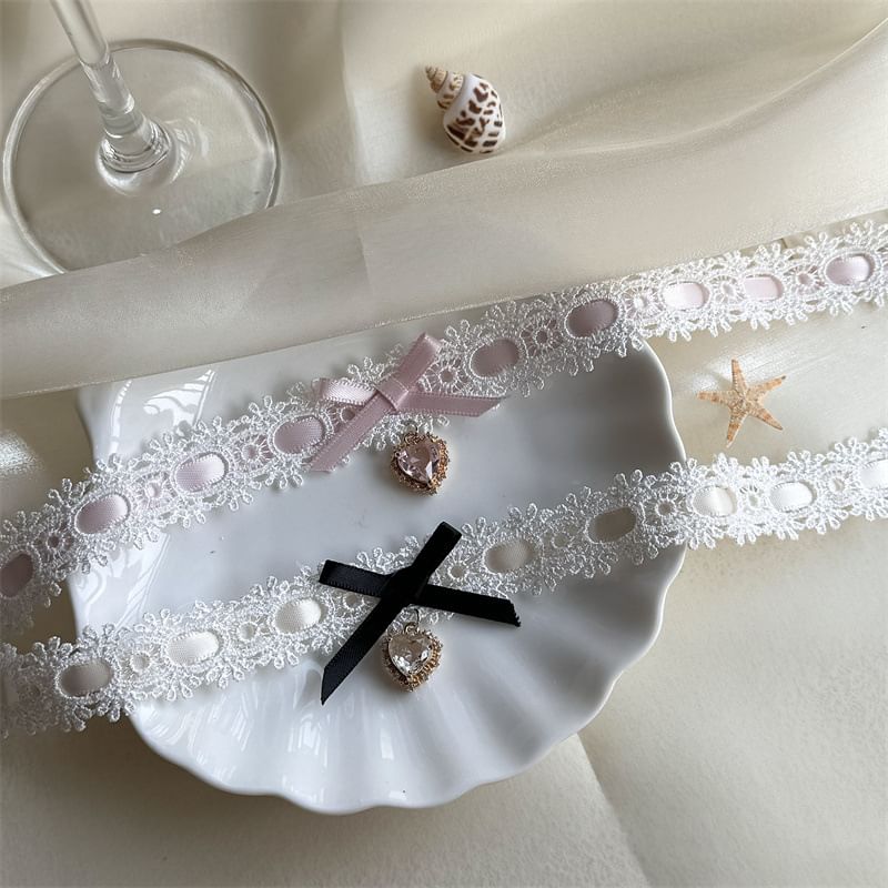 Choker Lace Rhinestone