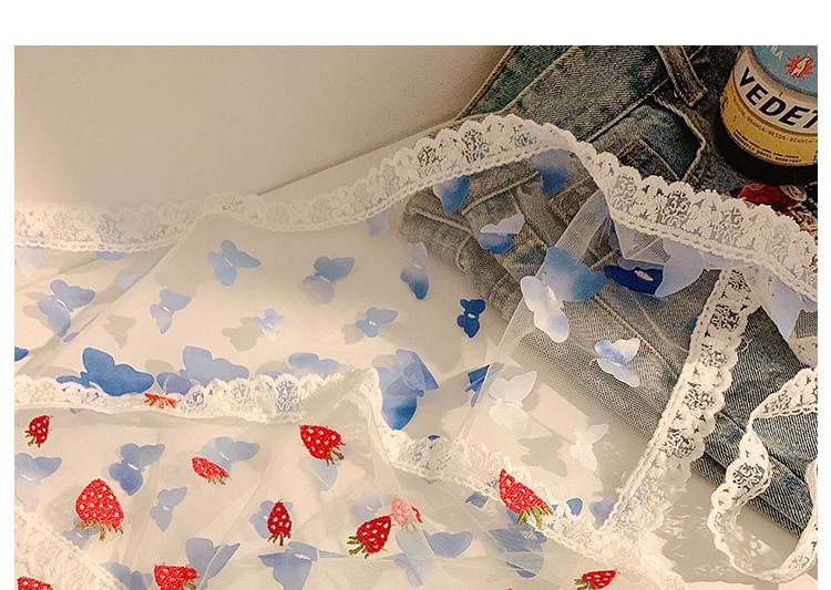 Scarf (Various Trim Lace Triangle Designs) Head
