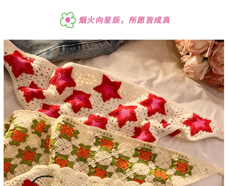 Scarf Designs) Embroidered Head (Various Triangle