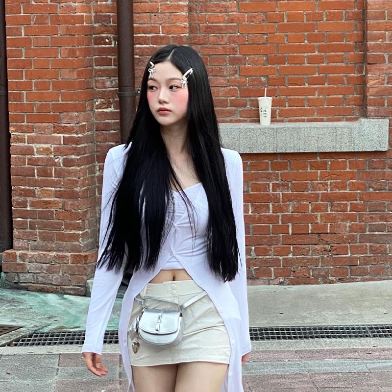 Set Hair Alloy Bow Rhinestone / Clip