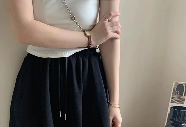 Skort High Plain Waist