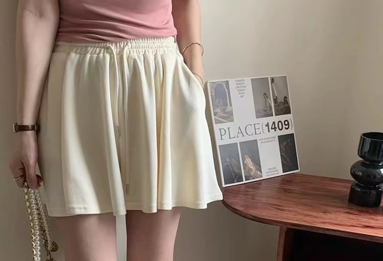 Skort High Plain Waist