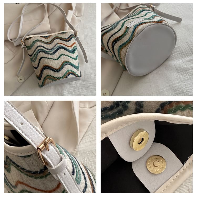 Applique Bucket Bag