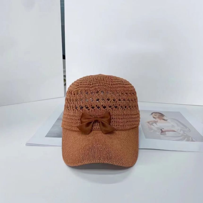 Bow Baseball Cap Woven