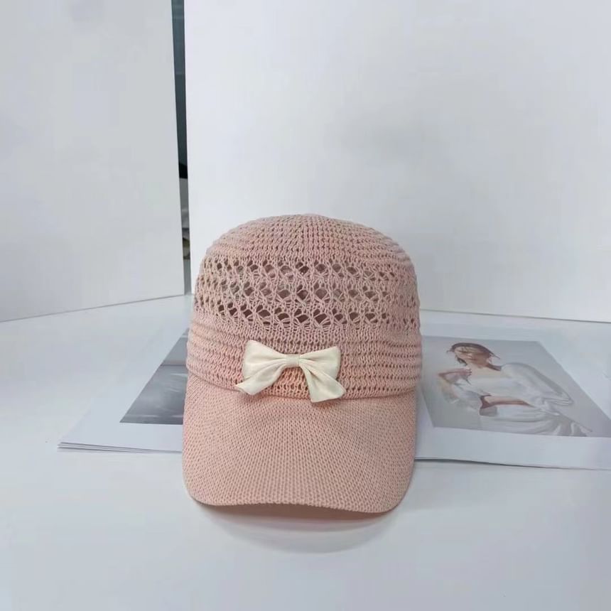 Bow Baseball Cap Woven