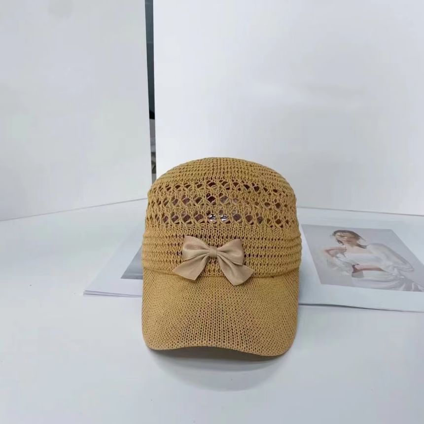 Bow Baseball Cap Woven