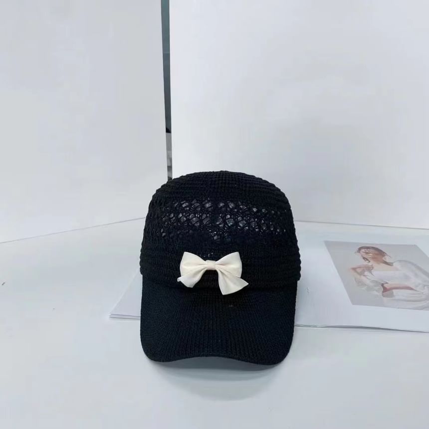 Bow Baseball Cap Woven