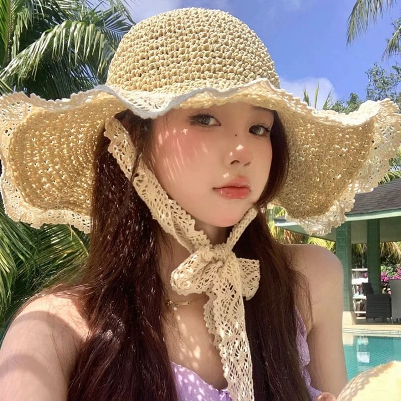 Straw Hat Trim Sun Lace