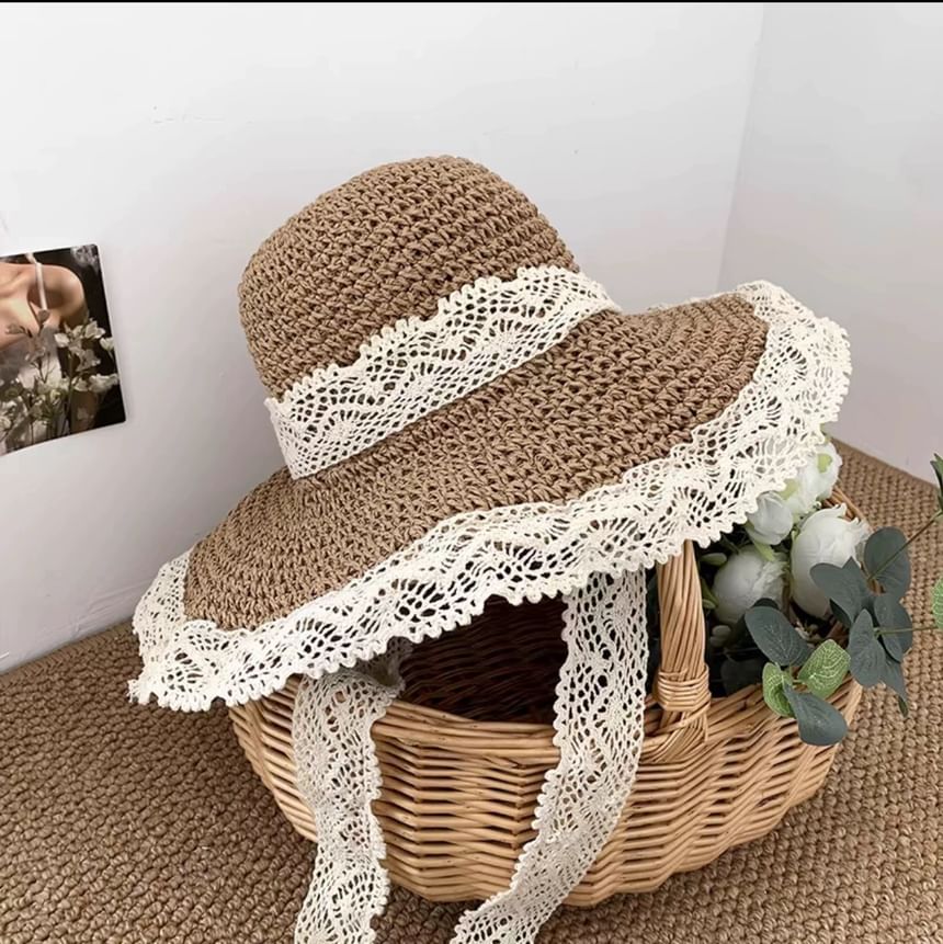 Straw Hat Trim Sun Lace