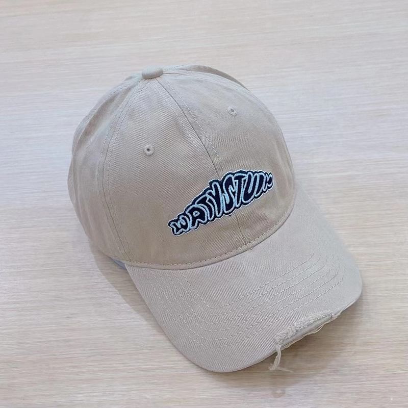 Embroidered Lettering Baseball Cap