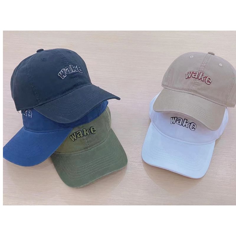 Baseball Lettering Cap Embroidered