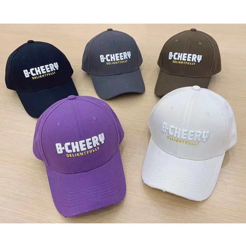 Cap Embroidered Baseball Lettering