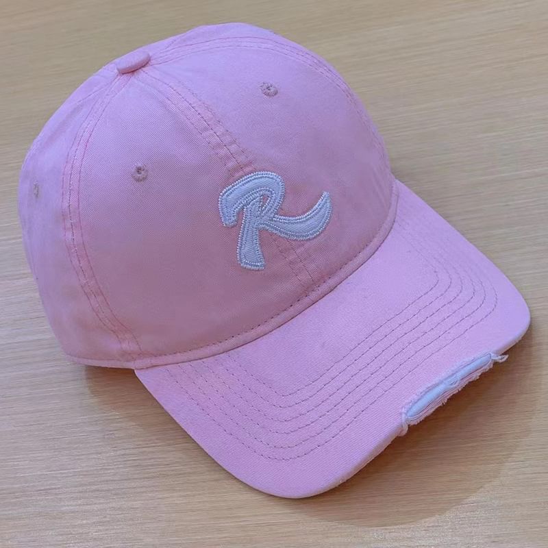 Lettering Cap Embroidered Baseball