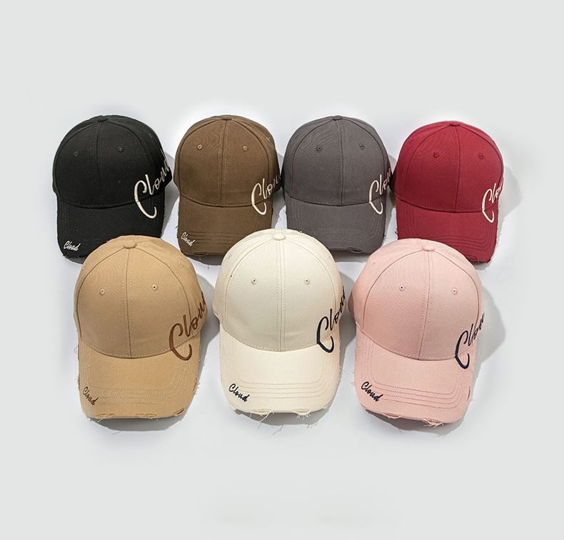 Cap Baseball Embroidered Lettering