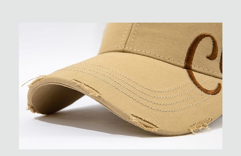 Cap Baseball Embroidered Lettering