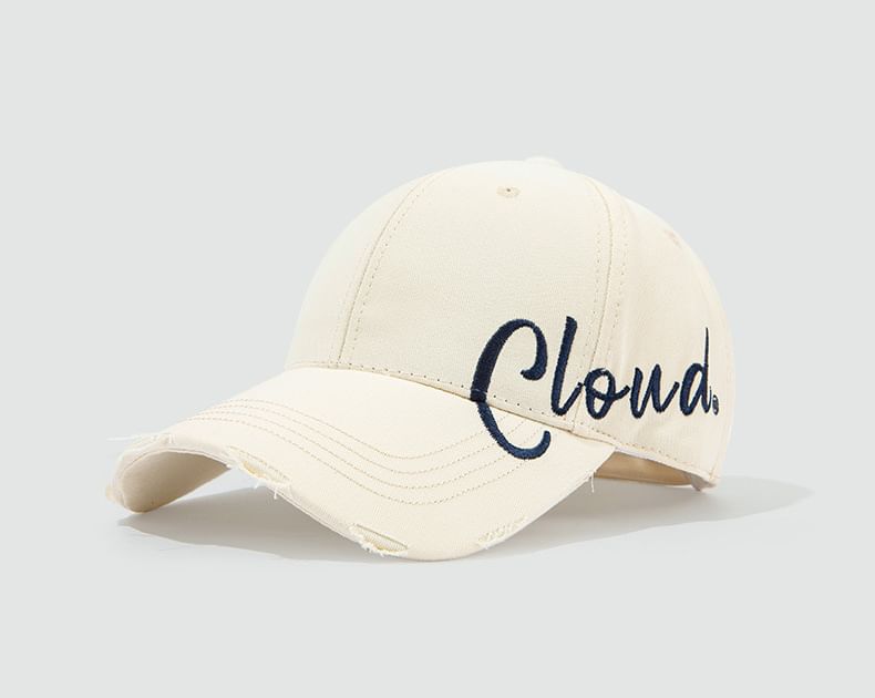 Cap Baseball Embroidered Lettering