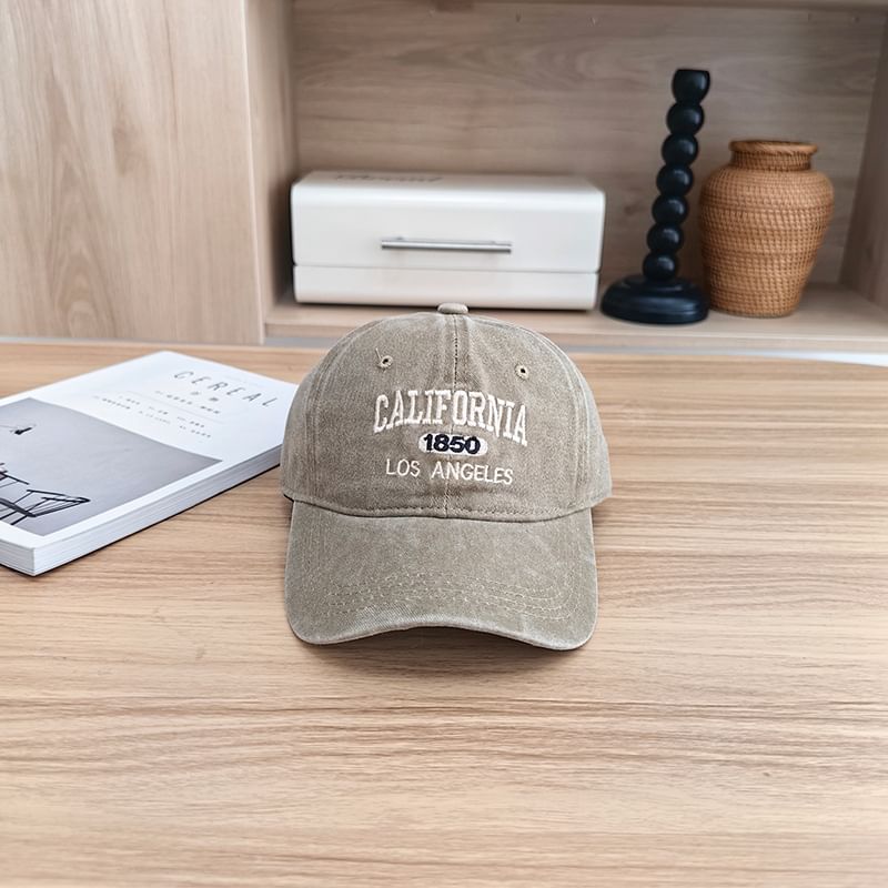 Baseball Cap Lettering Embroidered