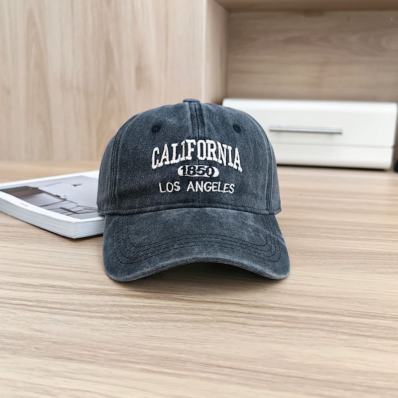 Baseball Cap Lettering Embroidered