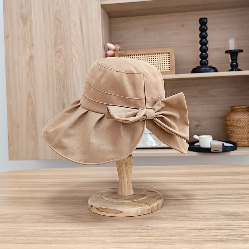 Bucket Hat Bow Plain