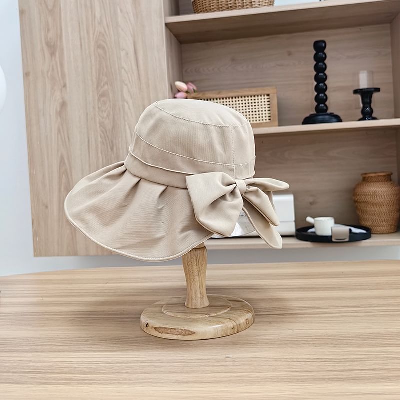 Bucket Hat Bow Plain