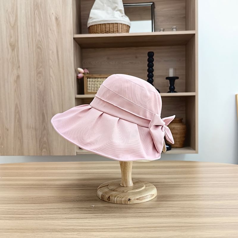 Bucket Hat Bow Plain