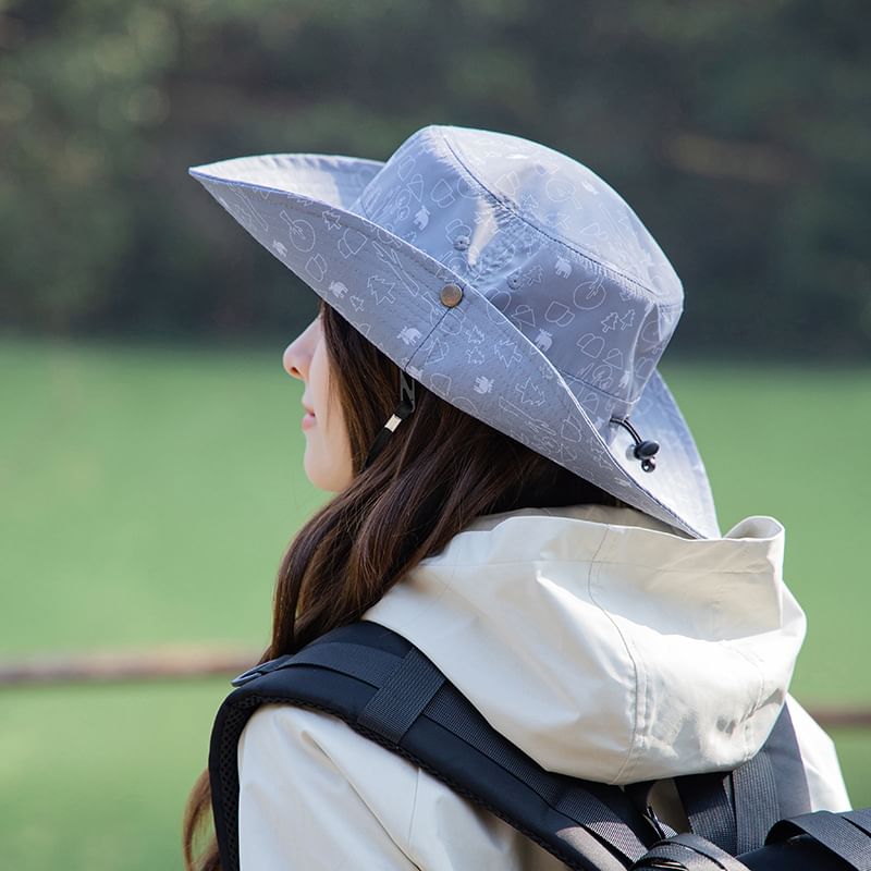 Hat Boonie Applique Print