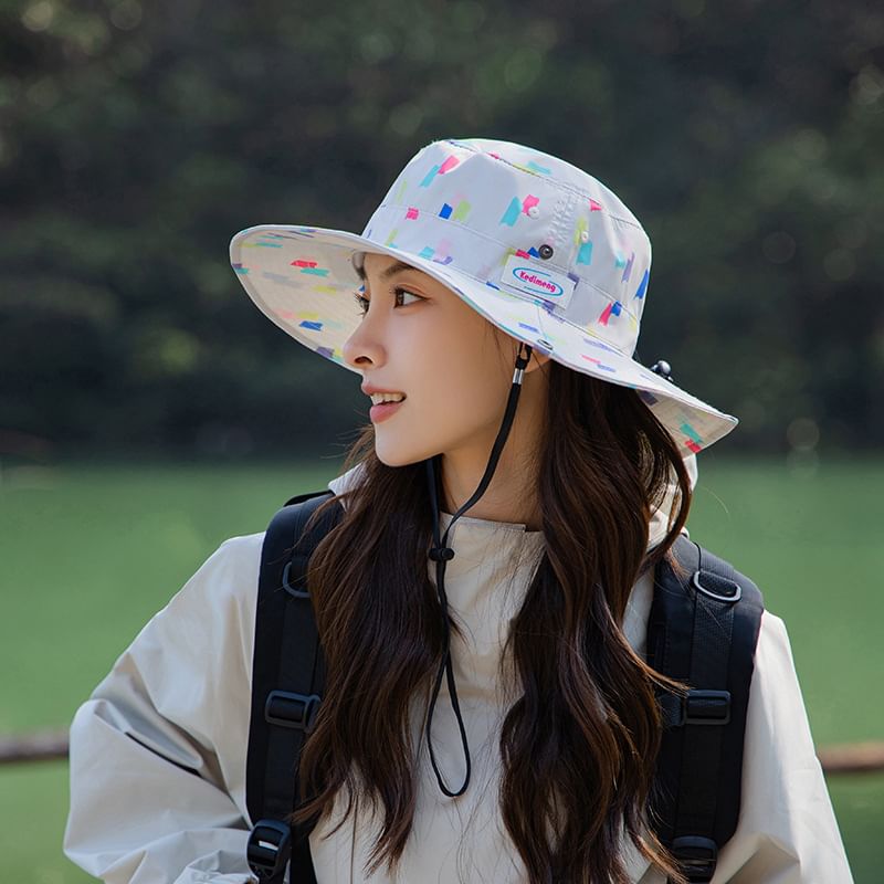 Hat Boonie Applique Print