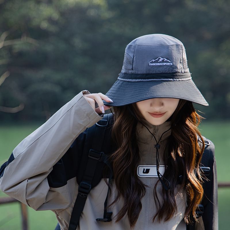 Embroidered Mountain Boonie Hat
