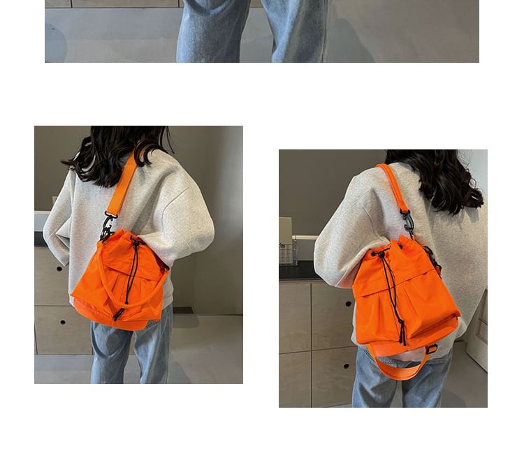 Multi-Pocket Drawstring Bucket Bag G167