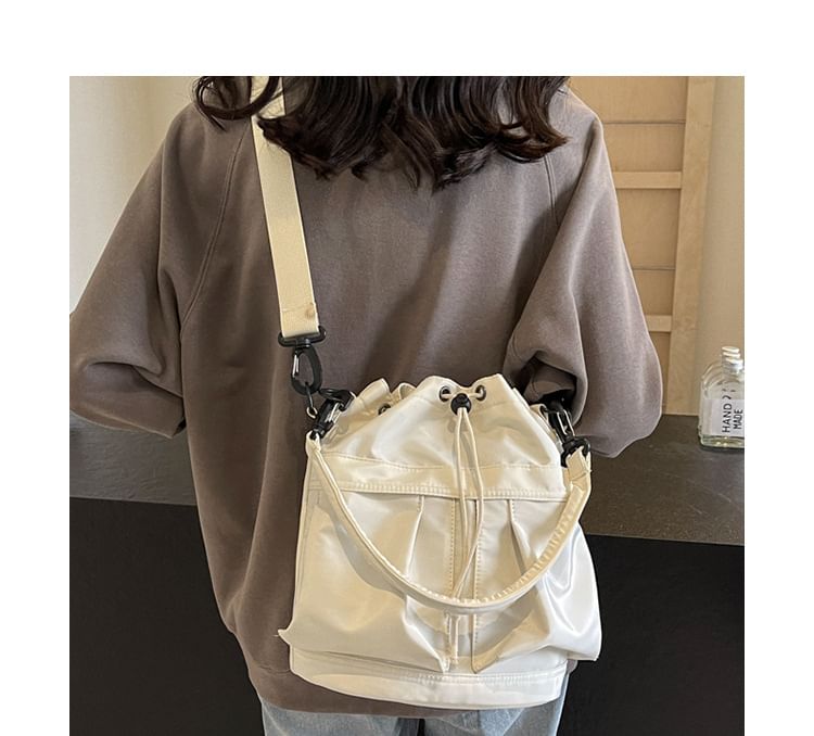 Multi-Pocket Drawstring Bucket Bag G167