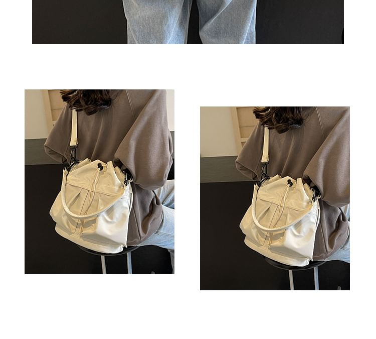 Multi-Pocket Drawstring Bucket Bag G167