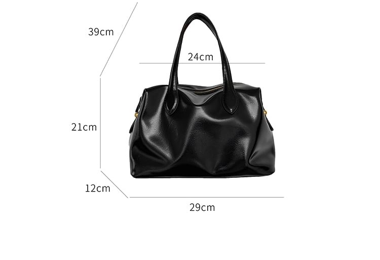 Faux Tote Leather Bag
