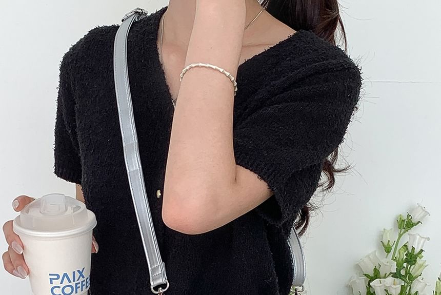 Handle Top Bag Sequin Crossbody